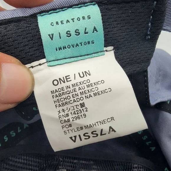 Vissla The Ecology Center Adults Gray Hat Casual Lightweight Outdoors - Picture 8 of 11